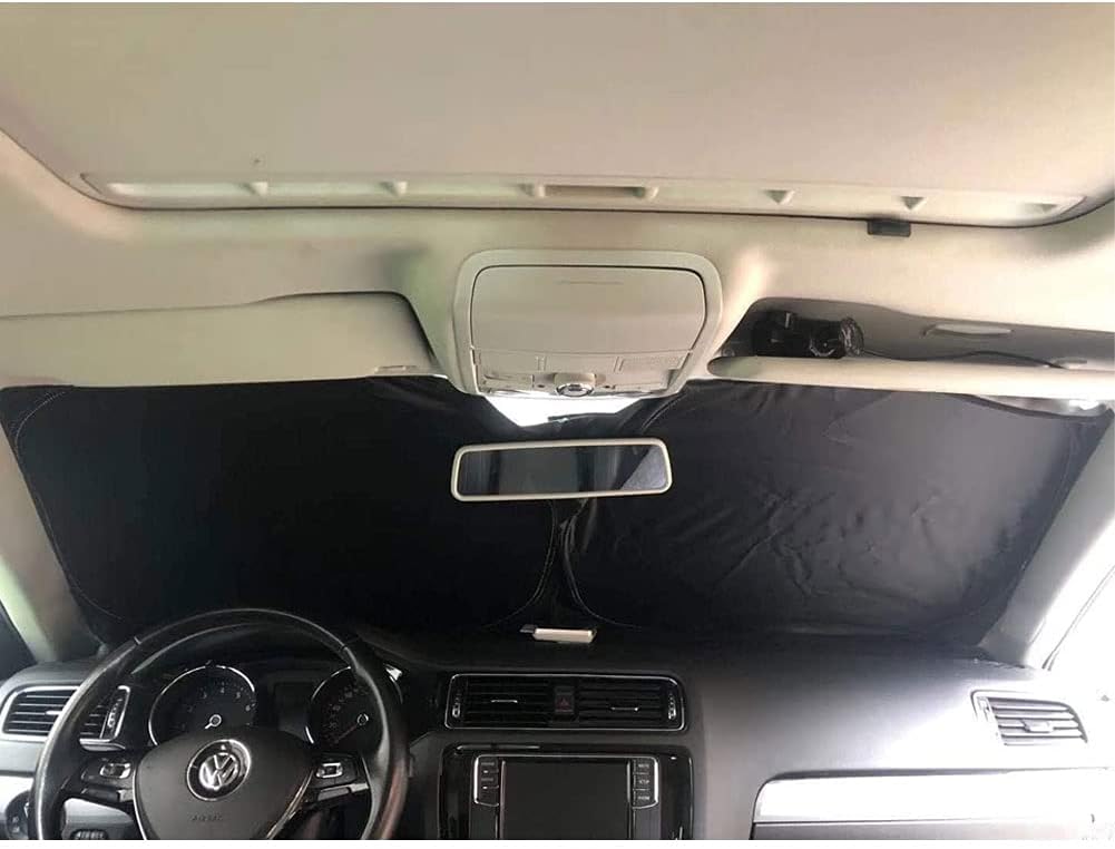 Foldable car sunshade with logo